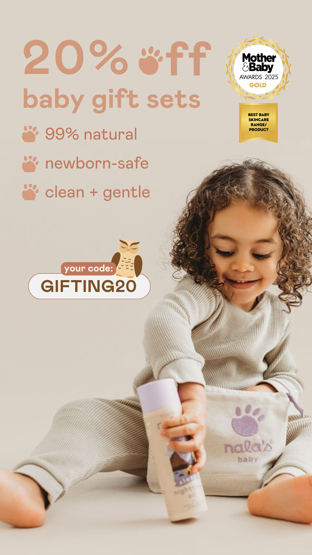 Nala’s Baby Meta ad - running 105 days