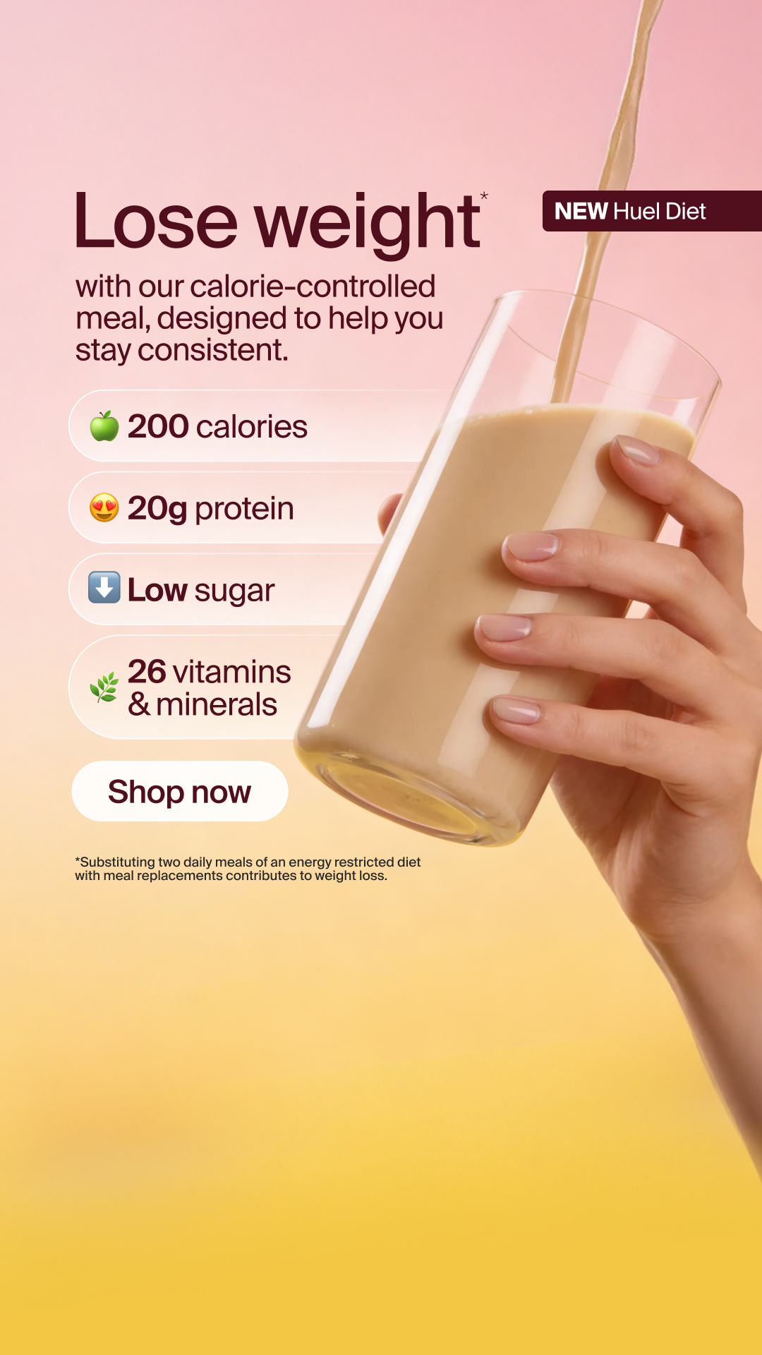 Huel Meta ad - running 165 days